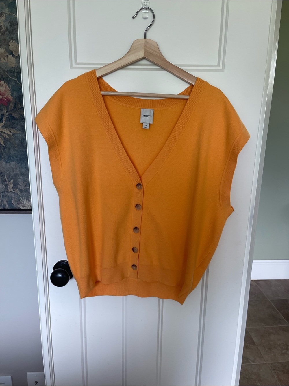 Maeve Slouchy Cardigan Sweater Vest - Picture 4 of 6